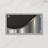 Black Mesh | Metaalschroeven | Staal Visitekaartje (Achterkant)