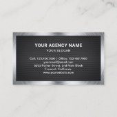 Black Mesh Private Detective Investigator Visitekaartje (Achterkant)