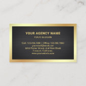 Black Mesh privé detective Visitekaartje (Achterkant)