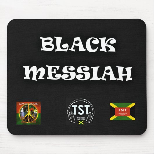 BLACK MESSIAH Mousepad Muismat (Voorkant)