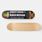 BLACK MESSIAH Skatebord, 7¾" Deck Persoonlijk Skateboard (Horizontaal)
