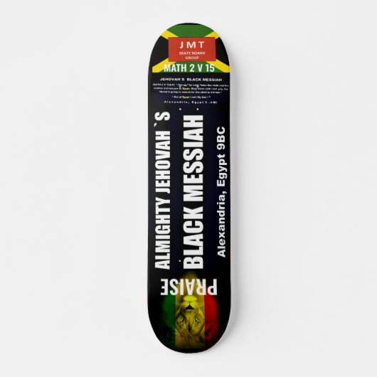BLACK MESSIAH Skatebord, 7¾" Deck Persoonlijk Skateboard (Voorkant)