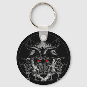 Black Metal Baphomet Sleutelhanger