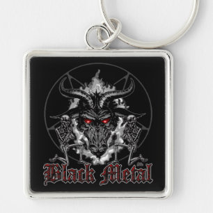Black Metal Baphomet Sleutelhanger