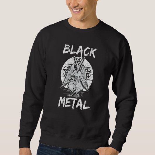 Black Metal Baphomet Trui (Voorkant)