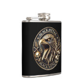 Black Metal Blackmetal Adler mit Totenköpfen Heupfles (Rechts)