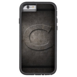 Black Metal C Monogram Iphone Case