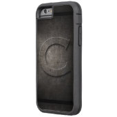 Black Metal C Monogram Iphone Case (Achterkant Links)