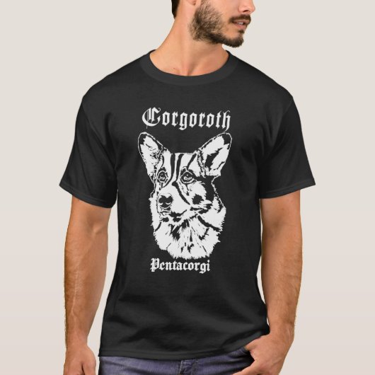 Black Metal Corgi Corgoroth Gorgoroth T-shirt (Voorkant)