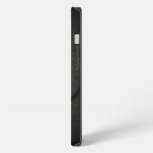 Black Metal D Monogram Iphone Case Hoesje (Linkerkant)