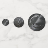 Black metal industrial-style man's partij confetti (Voorkanten)