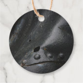 Black metal loft-stijl man's party bedankjes labels (Achterkant)