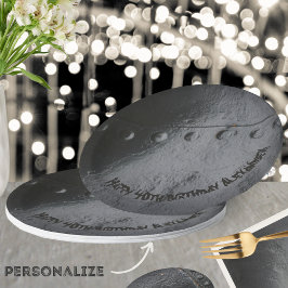 Black metal loft-stijl man's party papieren bordje