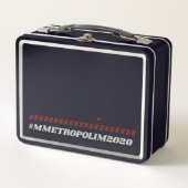BLACK Metal Lunchbox van #METROPOLIM (Voorkant)