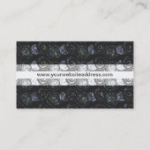 Black Metal Mannen Construction Abstract Patroon Visitekaartje (Achterkant)