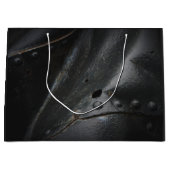 Black metal minimalistische man partij groot cadeauzakje (Voorkant)