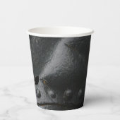 Black metal minimalistische man partij papieren bekers (Achterkant)