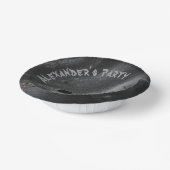 Black metal minimalistische man partij papieren kommen (Gebogen)