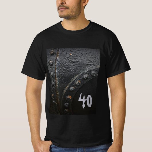 Black metal minimalistische man partij t-shirt (Voorkant)