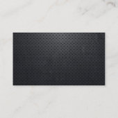 Black Metal QR Code Producer Visitekaartje (Achterkant)