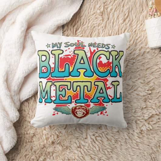 Black Metal Soul Cushion Kussen (Deken)