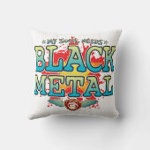 Black Metal Soul Cushion Kussen (Achterkant)