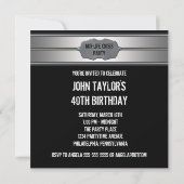 Black Metal staat voor 40ste verjaardag Kaart (Achterkant)