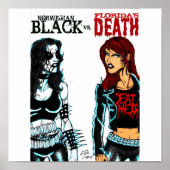 Black Metal Vs. Death Metal Poster (Voorkant)