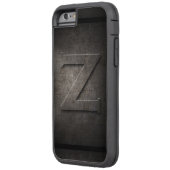 Black Metal Z Monogram Iphone Case (Achterkant Links)