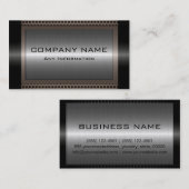 Black Metallic Silver Grey Steel Metal Kijk #17 Visitekaartje (Voorkant / Achterkant)