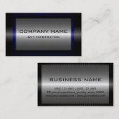 Black Metallic Silver Grey Steel Metal Kijk #18 Visitekaartje (Voorkant / Achterkant)