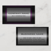 Black Metallic Silver Grey Steel Metal Kijk #24 Visitekaartje (Voorkant / Achterkant)