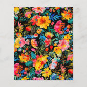 Black Mexican Fiesta Budget Verjaardagsuitnodiging (Achterkant)