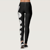 Black Michigan State Flower Apple Blossom Leggings (Achterkant)