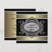Black Mid-Life Crisis betekent 40e verjaardagsfees Kaart (Voorkant / Achterkant)