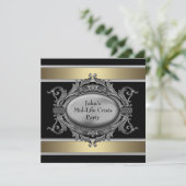 Black Mid-Life Crisis betekent 40e verjaardagsfees Kaart (Staand voorkant)