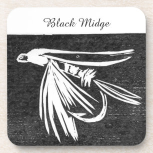 "Black Midge" forel Natte Onderzetter