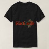 BLACK MIDI Essential T-Shirt (Design voorkant)