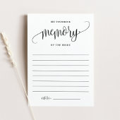 Black Mijn favoriete herinnering aan de bruid Kaar Kaart