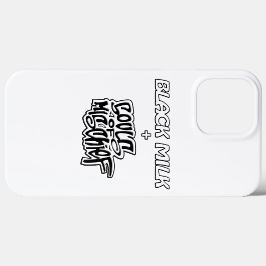 Black Milk Music Case-Mate iPhone Case (Achterkant (horizontaal))