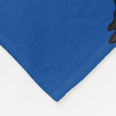 Black Mini Pig Fleece Deken (Hoek)