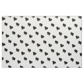 Black Mini Pigs en Hearts Silhouette Stof (Fat Quarter)