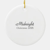 Black Mini Poodle Lay - persoonlijk Keramisch Ornament (Achterkant)