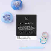 Black Minimal Custom Business Logo Social Media Flyer (Enkel)