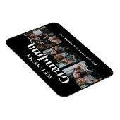 Black Minimal Retro We houden van u, oma 3 Afbeeld Magneet (Rechterzijde)