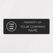 Black | Minimale toevoeging van Logo aan etiketten Labels (Design 1)