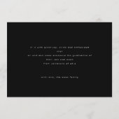 Black Minimalism Portret Photo College University Aankondiging (Achterkant)