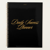 Black Minimalist 2026 Maandelijks & Wekelijks Plan Planner (Voorkant)