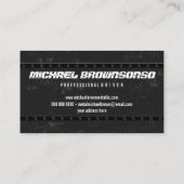 Black Minimalist Bold Handyman Visitekaartje (Achterkant)