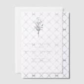 Black Minimalist Botanical Bewaar de datum Vellum Uitnodigingen (Offset (Uitnodiging))